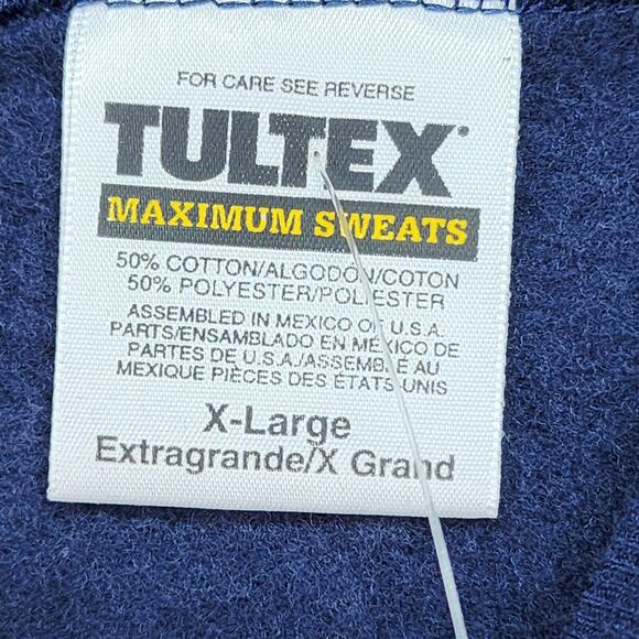 NEW Vintage Tultex Sweatshirt Women’s XL Blue Birdhouse Pumpkin Fall Cottagecore - Picture 8 of 10